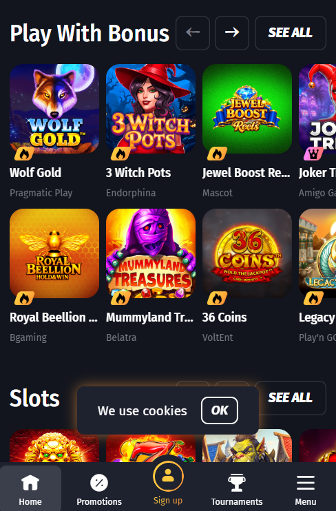 Andromeda Casino mobile